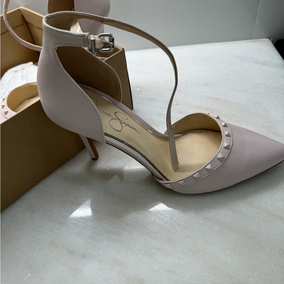 Blush Jessica Simpson high heels 3 inch heel - Picture 3 of 7